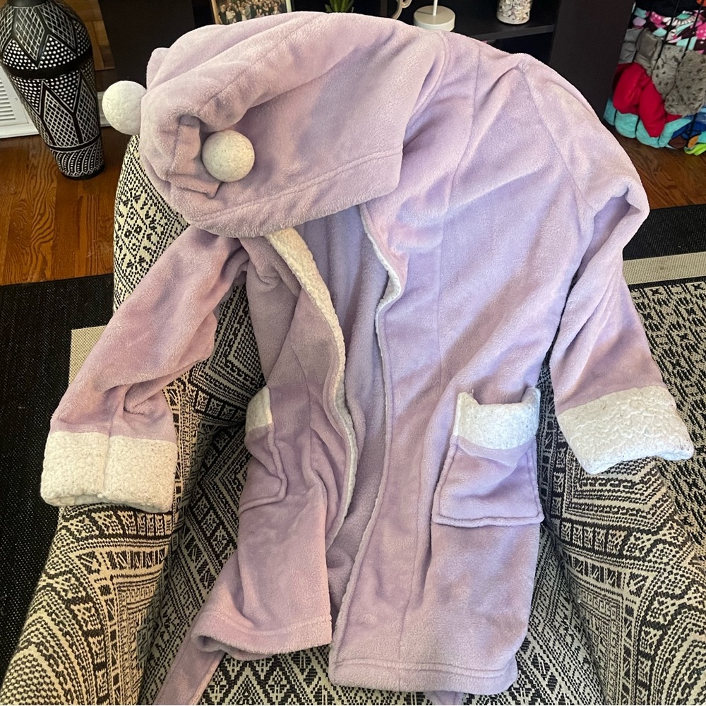 Girls size 14 purple robe
